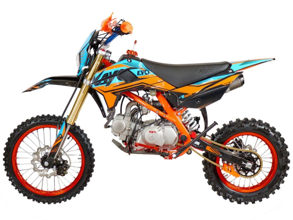 Питбайк KAYO (Кайо) EVOLUTION YX140EM 17/14 KRZ (механ. сцепл., эл. стартер 2022 г.) | Мототека