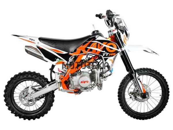 Питбайк KAYO (Кайо) BASIC TT140EM 17/14 KRZ (механ. сцепл., эл. стартер 2022 г.) | Мототека
